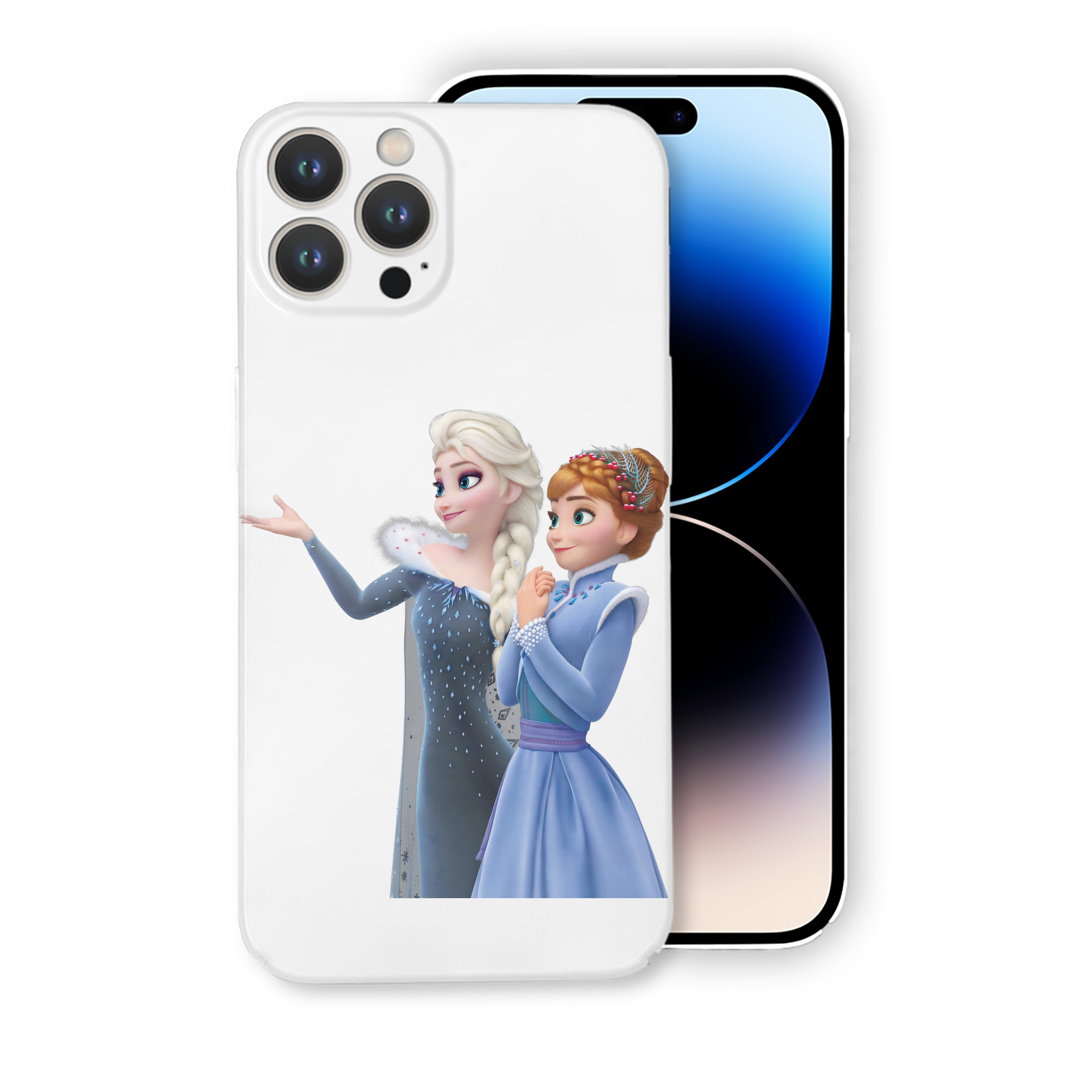 （画像用） アナと雪の女王 アンナ エルサ Frozen Anna Elsa 【iPhone 14シリーズ対応】ハードケース